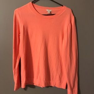 J. Crew salmon colored sweater